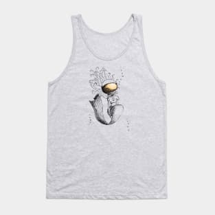 Mermaid Sketches Series: Astronaut Mermaid Tank Top